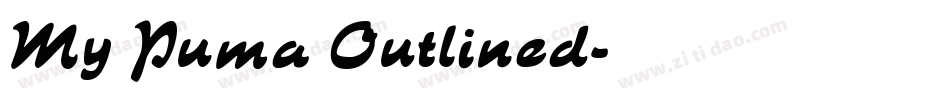 My Puma Outlined字体转换